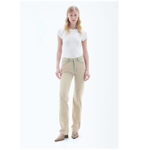 NWT Filippa K 93 Straight Jeans in Beige Overdyed Size 29